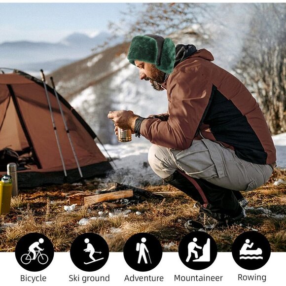 Cousin Trapper Hat Eddie Winter Hats for Men Women Hunting Ski Hat with Ear Flap - Picture 6 of 7